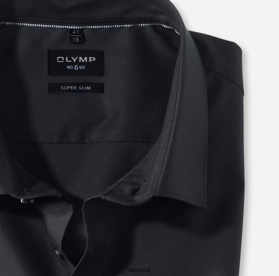 Clothing OLYMP No. Six Super Slim, Business Shirt, Urban Kent, Black NZ22L281