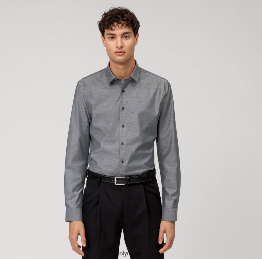 Clothing OLYMP No. Six Super Slim, Business Shirt, Urban Kent, Black NZ22L284