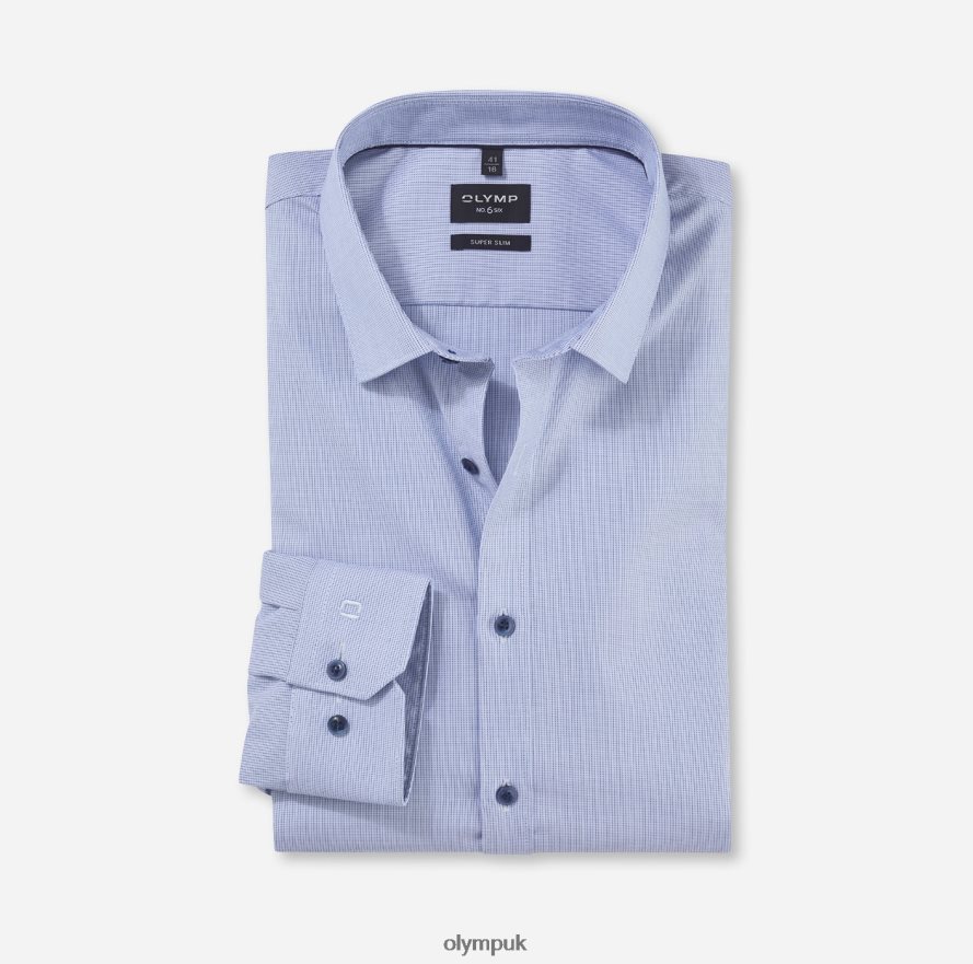 Clothing OLYMP No. Six Super Slim, Business Shirt, Urban Kent, Bleu NZ22L179