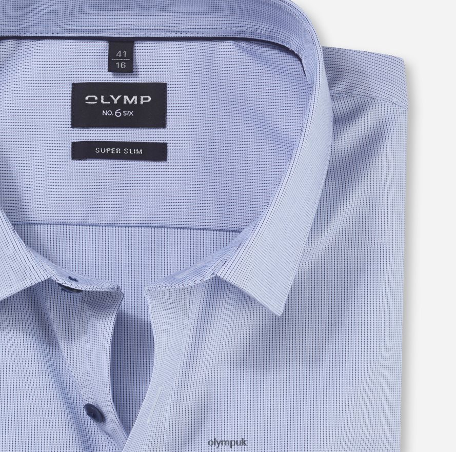 Clothing OLYMP No. Six Super Slim, Business Shirt, Urban Kent, Bleu NZ22L179