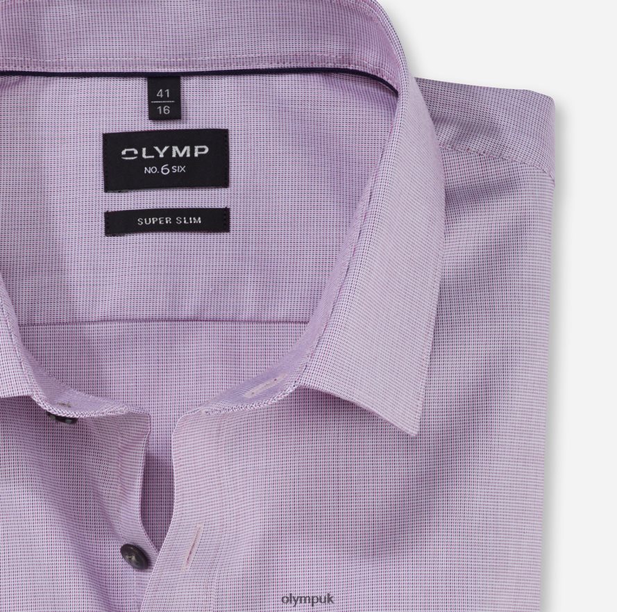 Clothing OLYMP No. Six Super Slim, Business Shirt, Urban Kent, Fuchsia NZ22L223