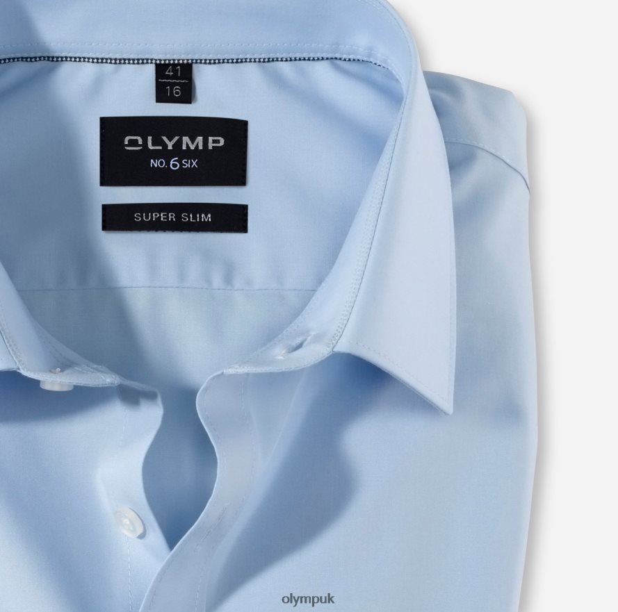 Clothing OLYMP No. Six Super Slim, Business Shirt, Urban Kent, Light Blue NZ22L267