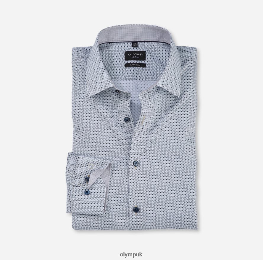 Clothing OLYMP No. Six Super Slim, Business Shirt, Urban Kent, Taupe NZ22L184