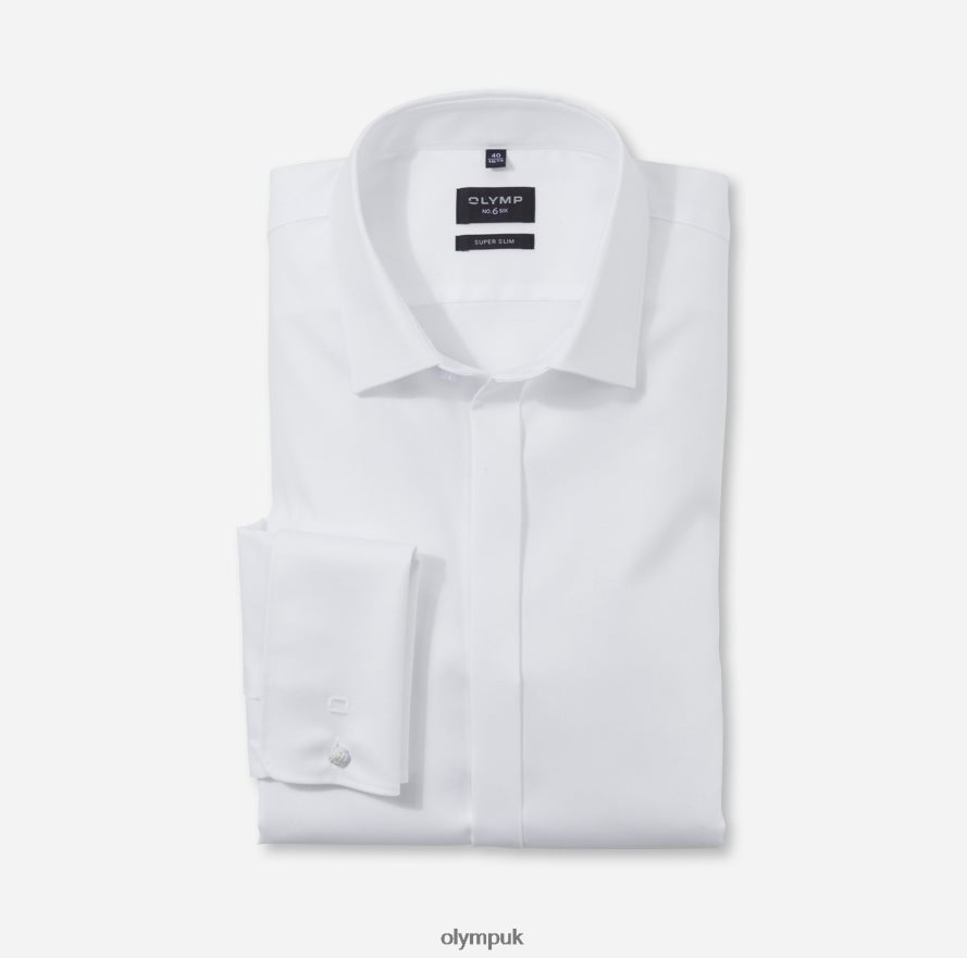 Clothing OLYMP No. Six Super Slim, Business Shirt, Urban Kent, White NZ22L145