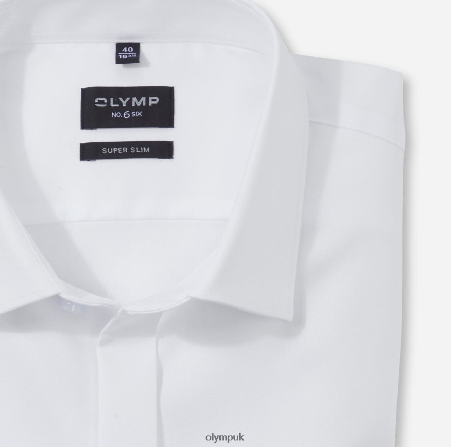 Clothing OLYMP No. Six Super Slim, Business Shirt, Urban Kent, White NZ22L145