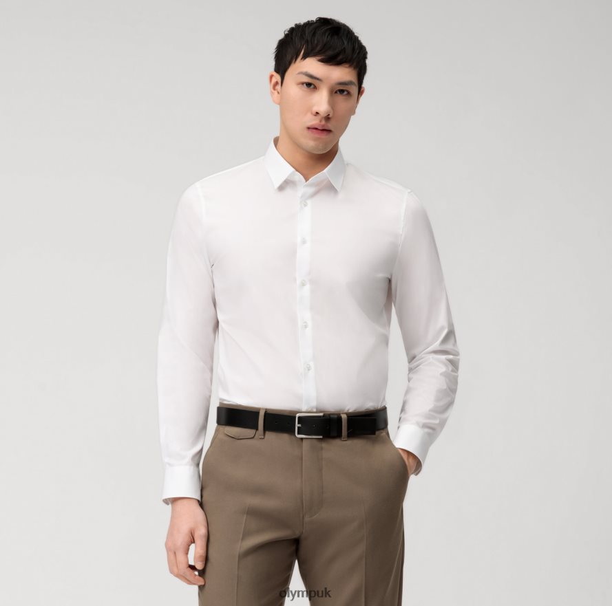 Clothing OLYMP No. Six Super Slim, Business Shirt, Urban Kent, White NZ22L185