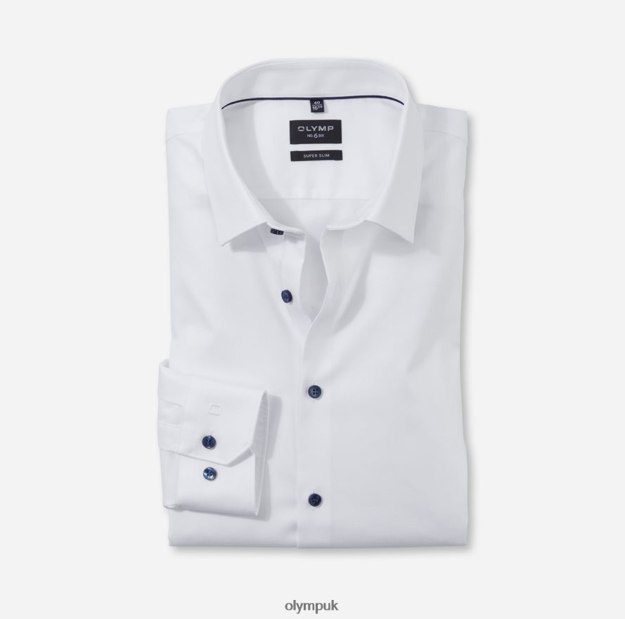 Clothing OLYMP No. Six Super Slim, Business Shirt, Urban Kent, White NZ22L262