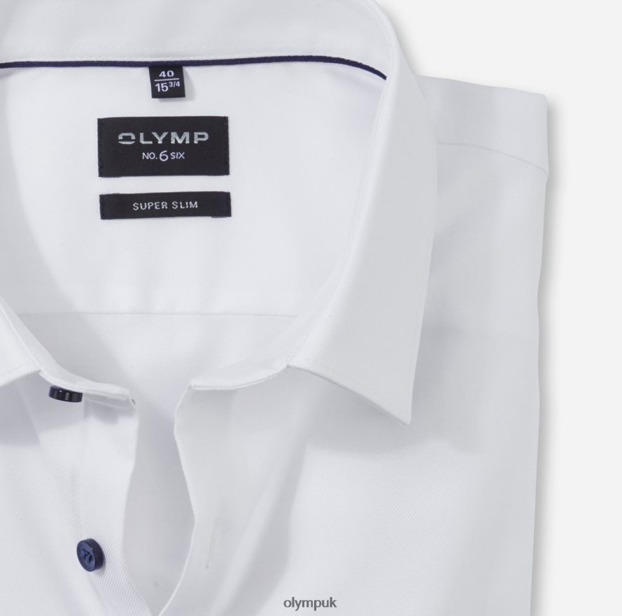 Clothing OLYMP No. Six Super Slim, Business Shirt, Urban Kent, White NZ22L262