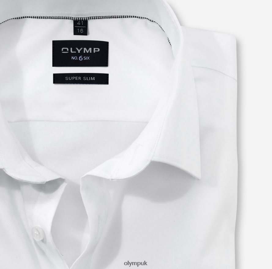 Clothing OLYMP No. Six Super Slim, Business Shirt, Urban Kent, White NZ22L265