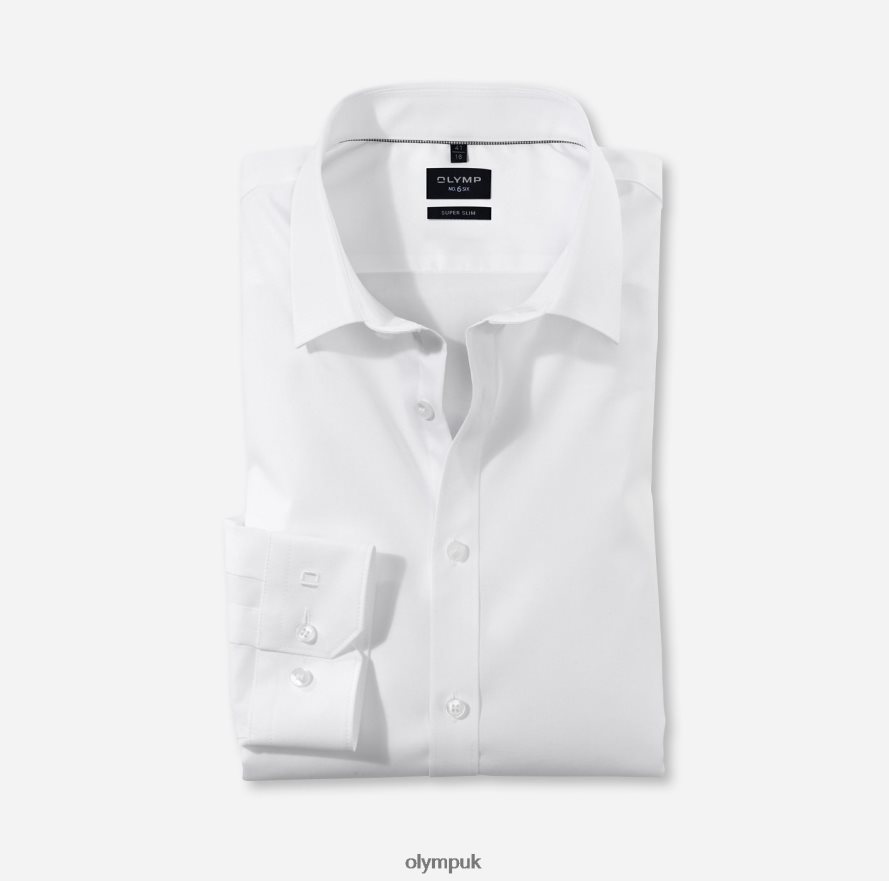 Clothing OLYMP No. Six Super Slim, Business Shirt, Urban Kent, White NZ22L278