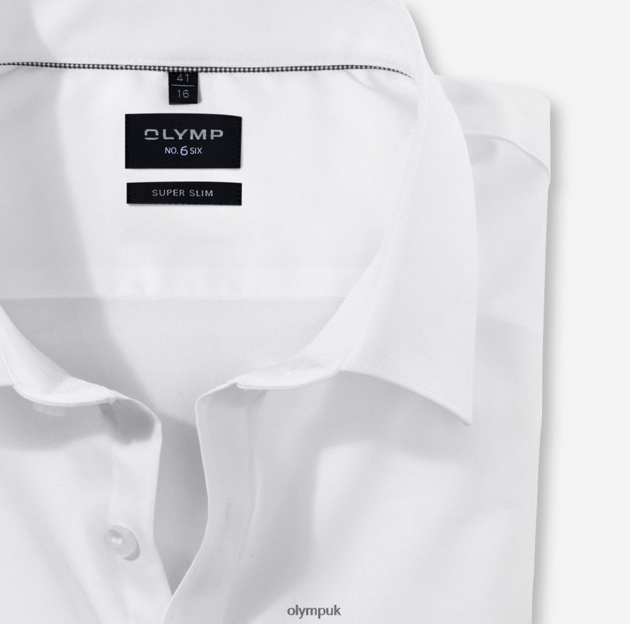 Clothing OLYMP No. Six Super Slim, Business Shirt, Urban Kent, White NZ22L278