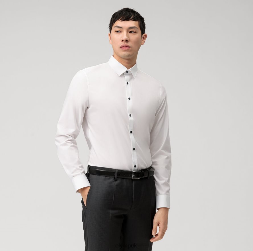 Clothing OLYMP No. Six Super Slim, Business Shirt, Urban Kent, White NZ22L285