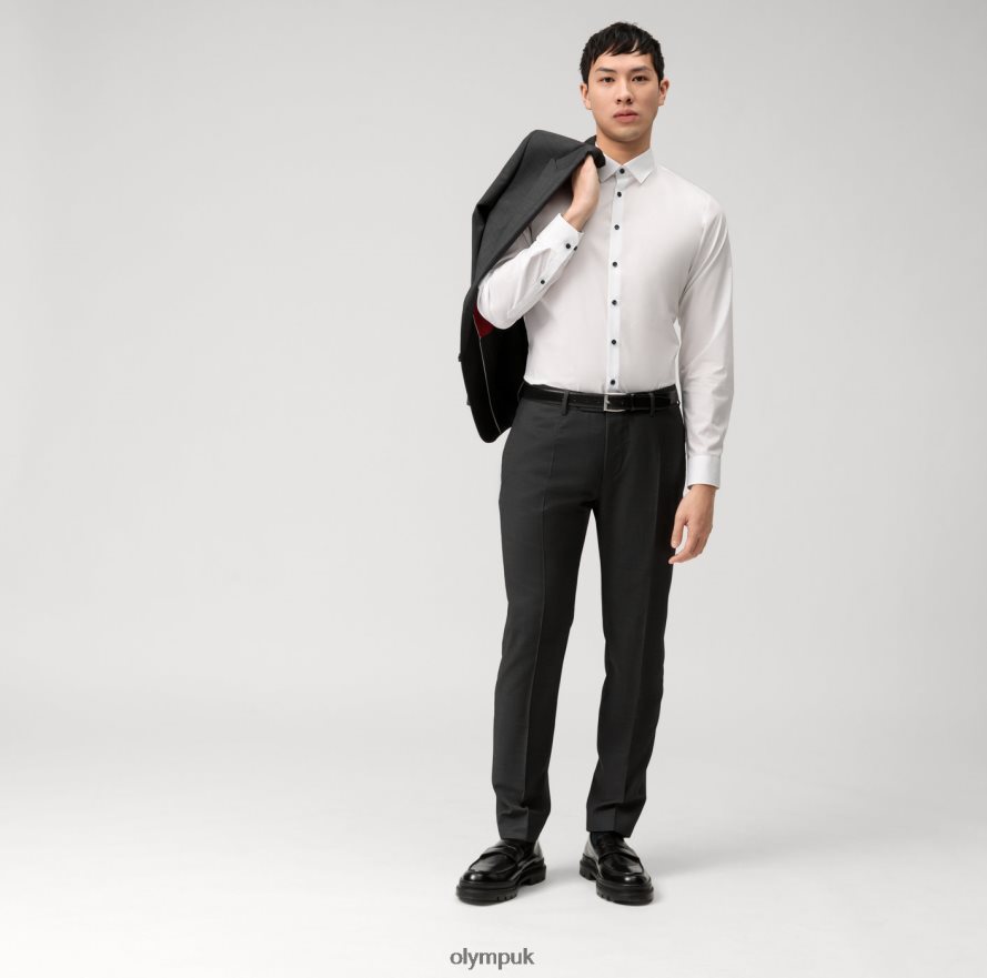 Clothing OLYMP No. Six Super Slim, Business Shirt, Urban Kent, White NZ22L285