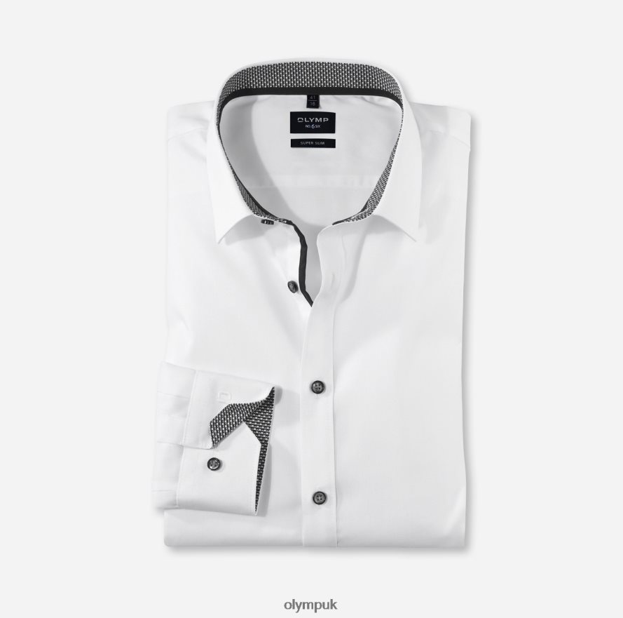 Clothing OLYMP No. Six Super Slim, Business Shirt, Urban Kent, White NZ22L57