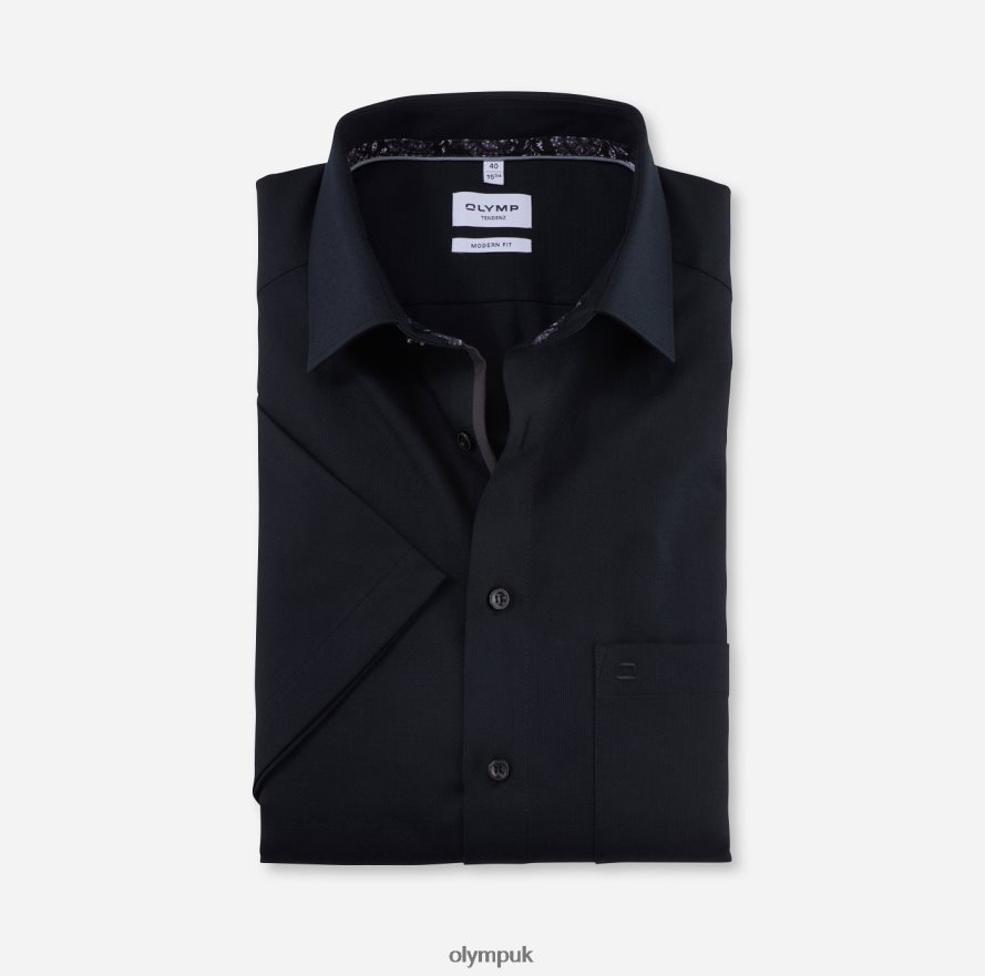 Clothing OLYMP Tendenz Modern Fit, Business Shirt, New Kent, Black NZ22L1732