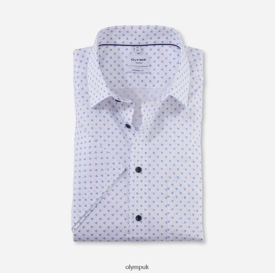 Clothing OLYMP Tendenz Modern Fit, Business Shirt, New Kent, Bleu NZ22L1709