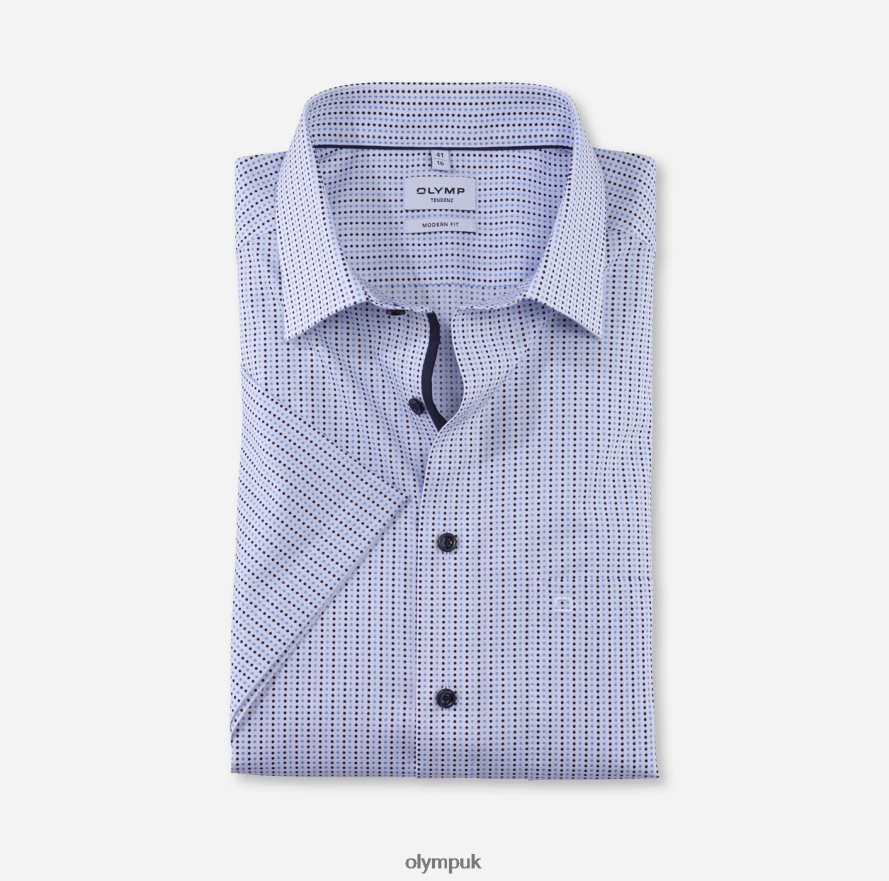 Clothing OLYMP Tendenz Modern Fit, Business Shirt, New Kent, Bleu NZ22L1714
