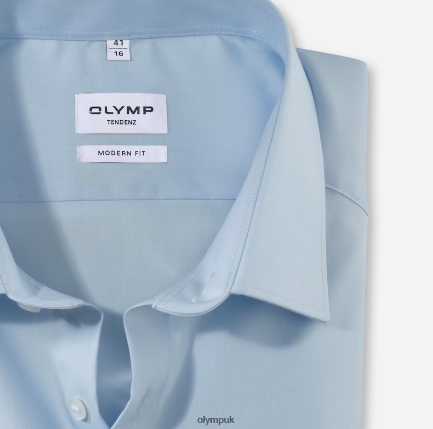 Clothing OLYMP Tendenz Modern Fit, Business Shirt, New Kent, Bleu NZ22L1744