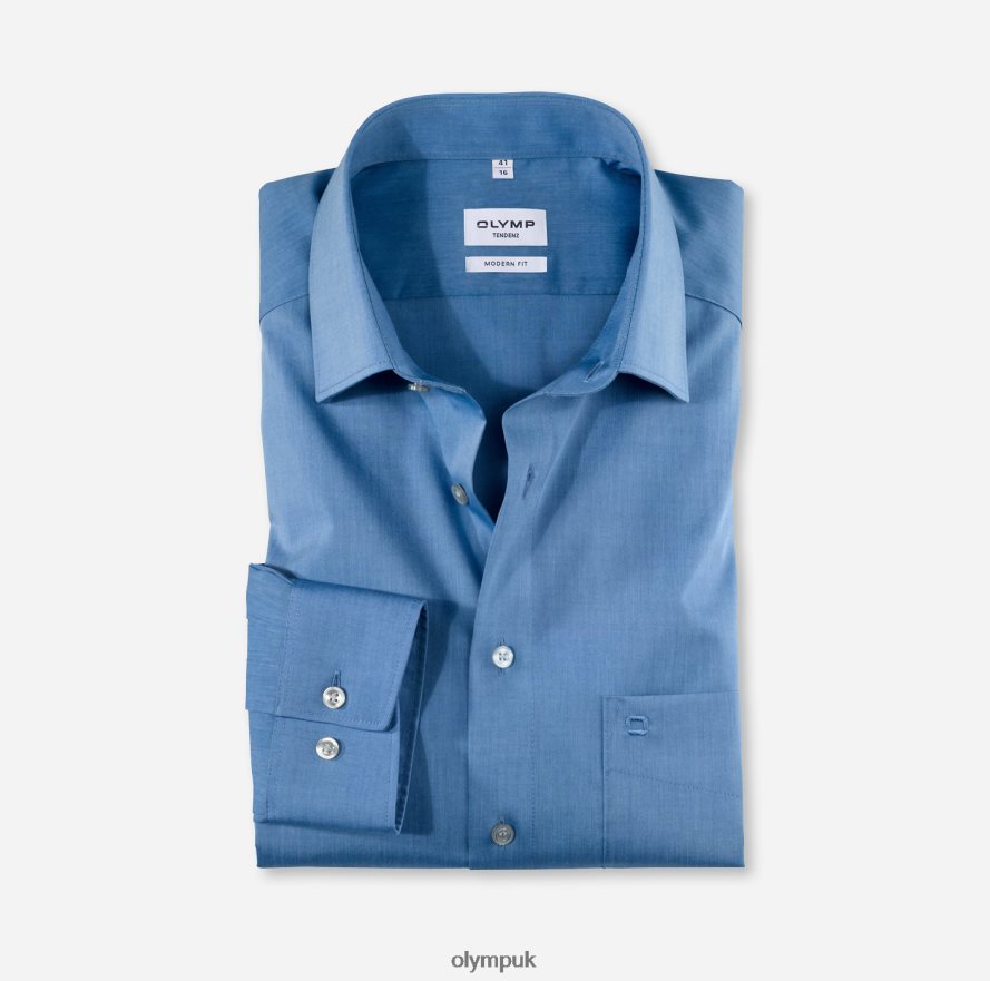 Clothing OLYMP Tendenz Modern Fit, Business Shirt, New Kent, Blue NZ22L1745