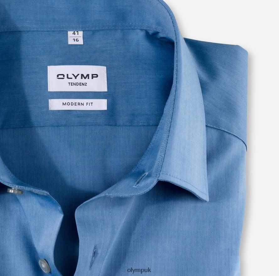 Clothing OLYMP Tendenz Modern Fit, Business Shirt, New Kent, Blue NZ22L1745