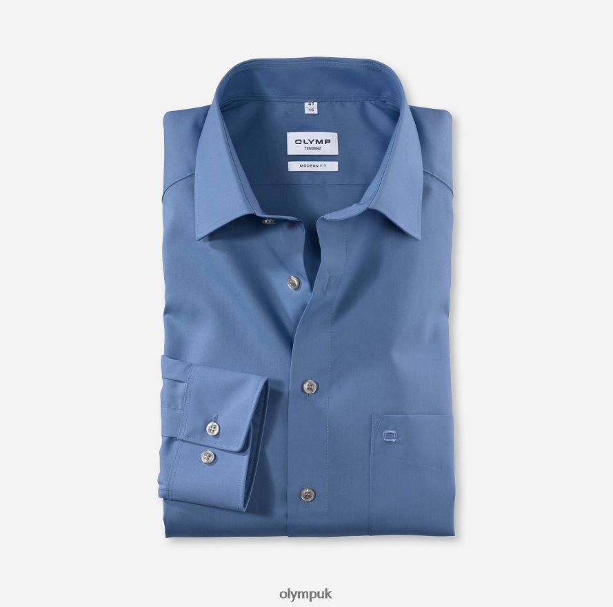 Clothing OLYMP Tendenz Modern Fit, Business Shirt, New Kent, Blue NZ22L1746