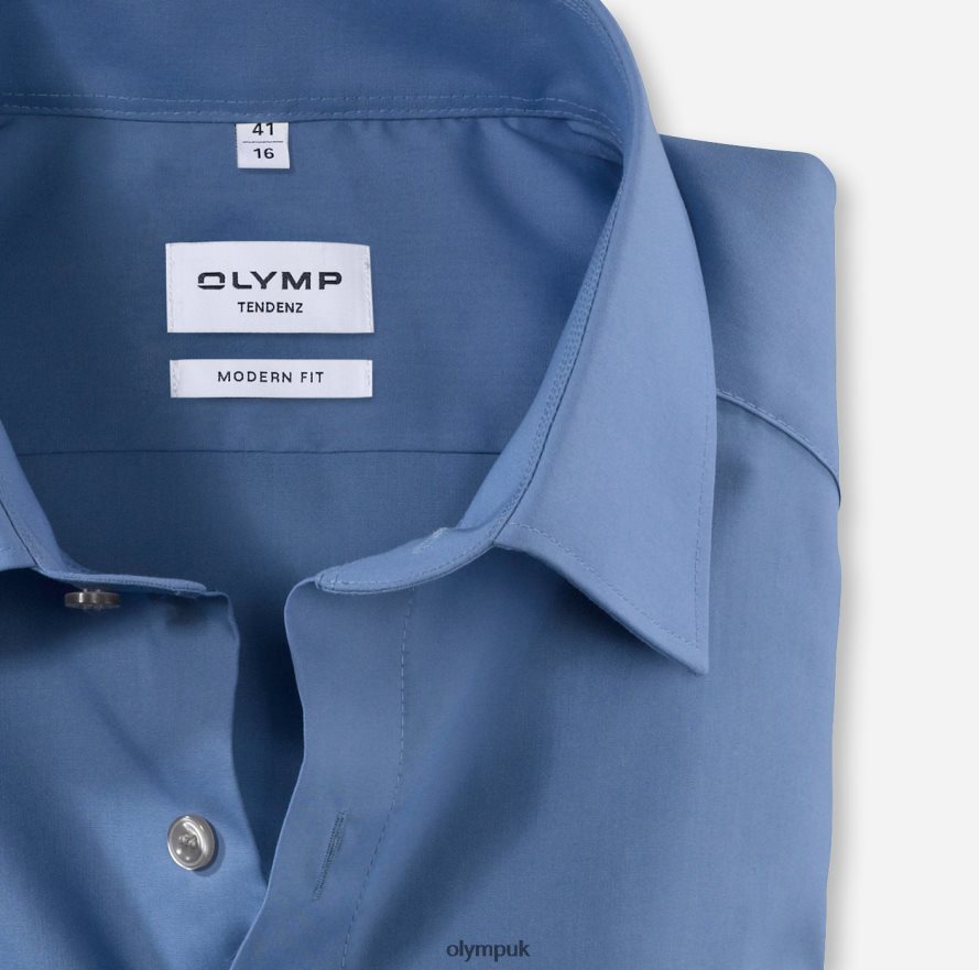 Clothing OLYMP Tendenz Modern Fit, Business Shirt, New Kent, Blue NZ22L1746