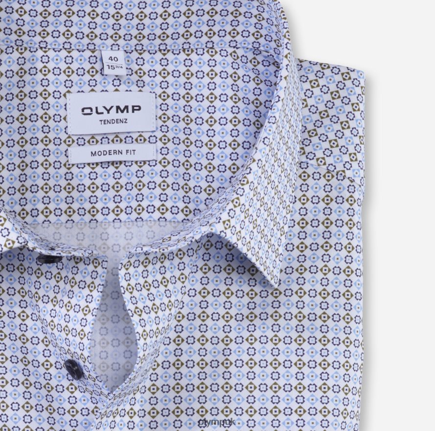 Clothing OLYMP Tendenz Modern Fit, Business Shirt, New Kent, Lime Green NZ22L1716