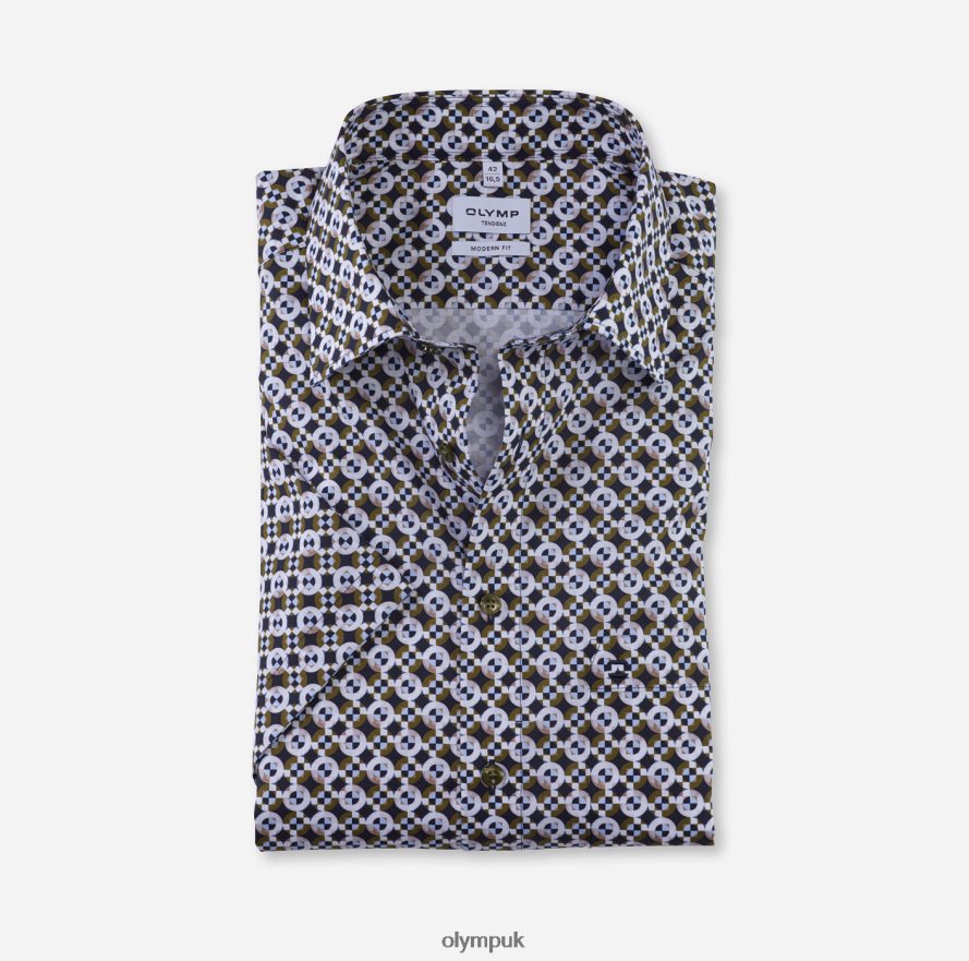 Clothing OLYMP Tendenz Modern Fit, Business Shirt, New Kent, Lime Green NZ22L1742