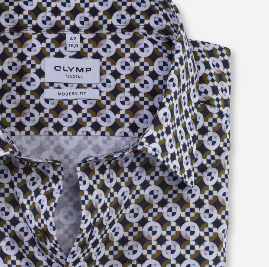 Clothing OLYMP Tendenz Modern Fit, Business Shirt, New Kent, Lime Green NZ22L1742