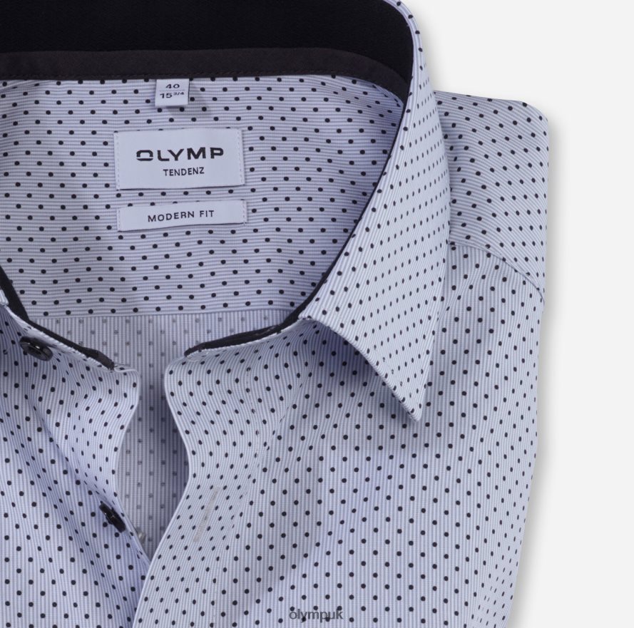 Clothing OLYMP Tendenz Modern Fit, Business Shirt, New Kent, Silver Grey NZ22L1731