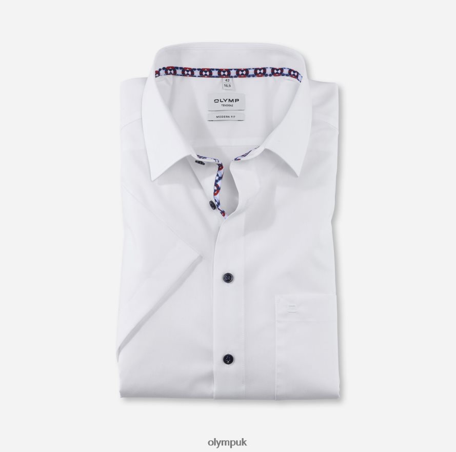 Clothing OLYMP Tendenz Modern Fit, Business Shirt, New Kent, White NZ22L1711